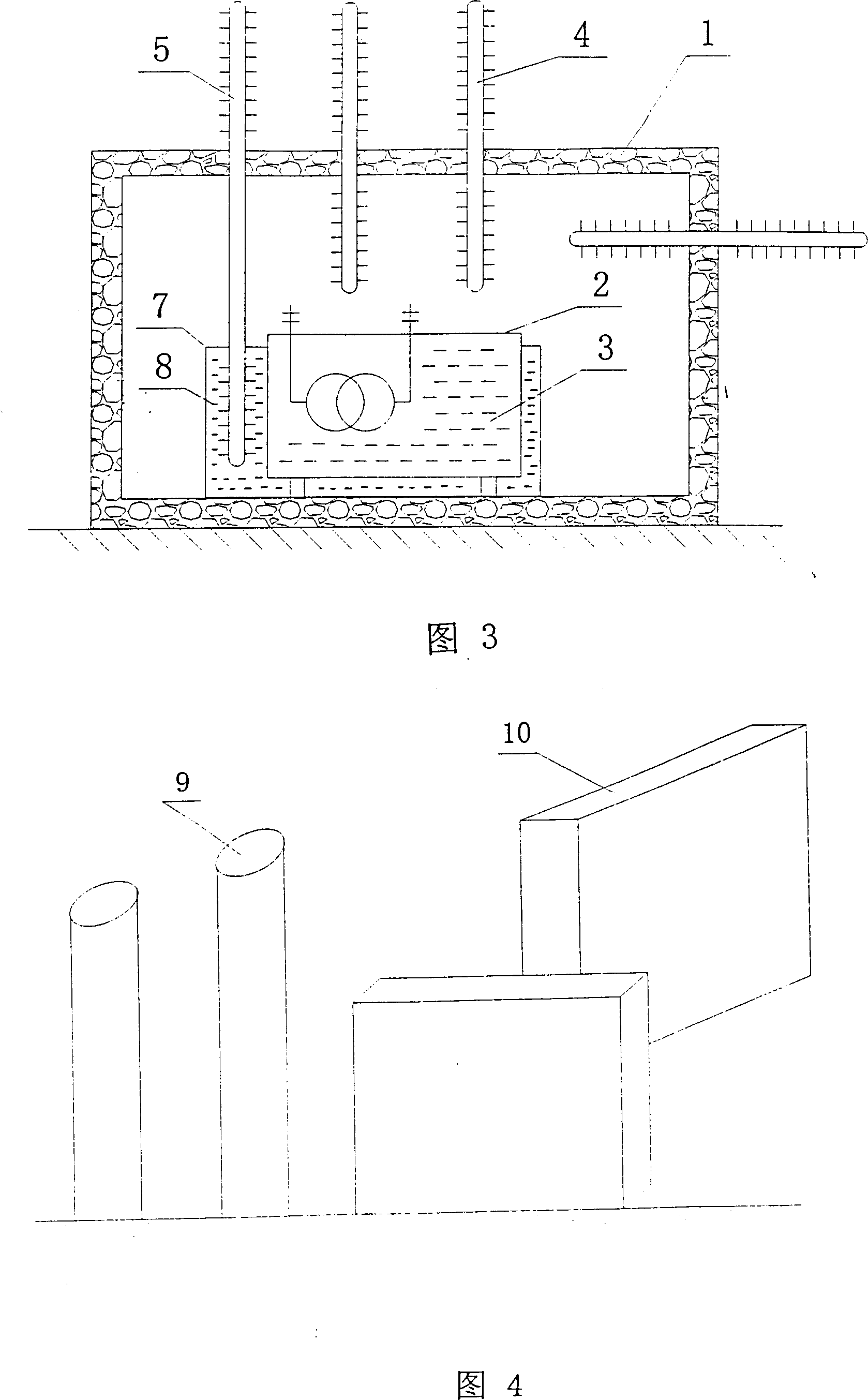 Heat radiation method for transformer chamber