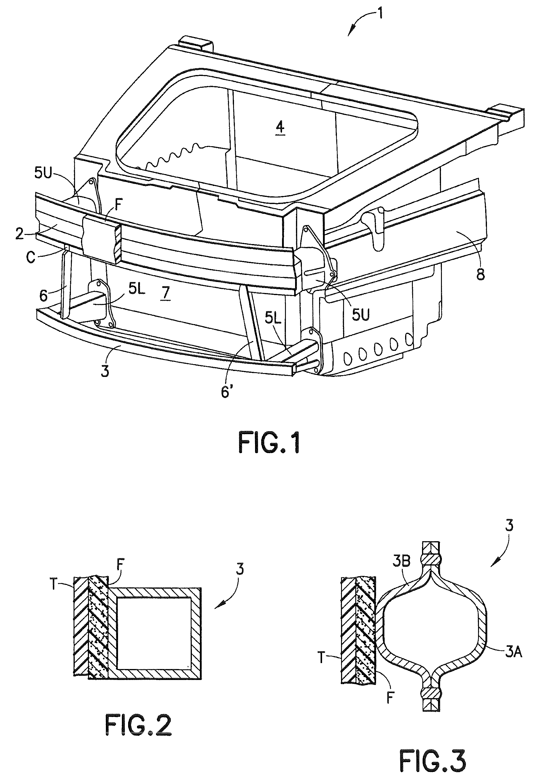 Front structure of a motor vehicle