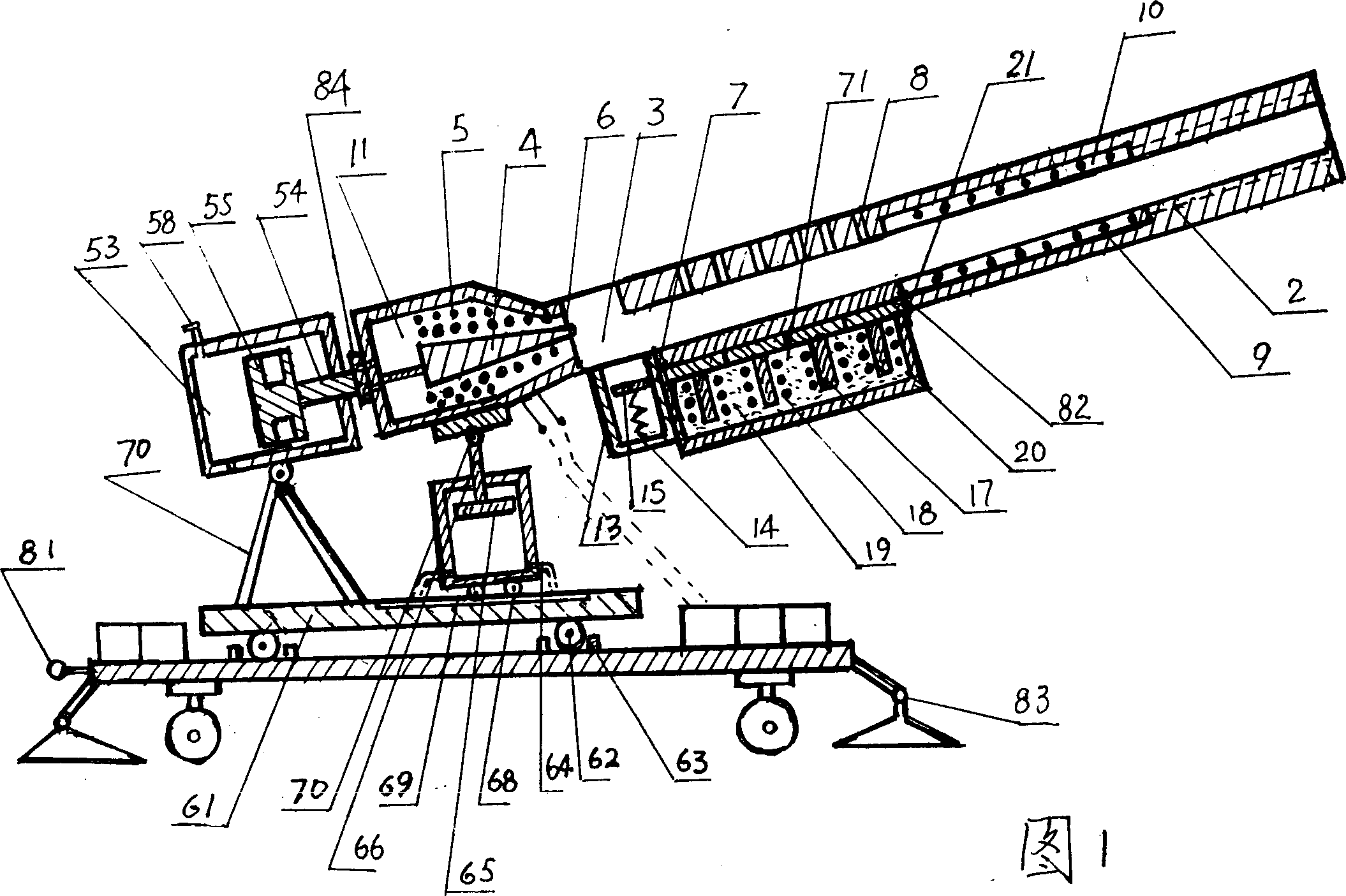 Military electromagnetic-energy superhigh speed shooting gun