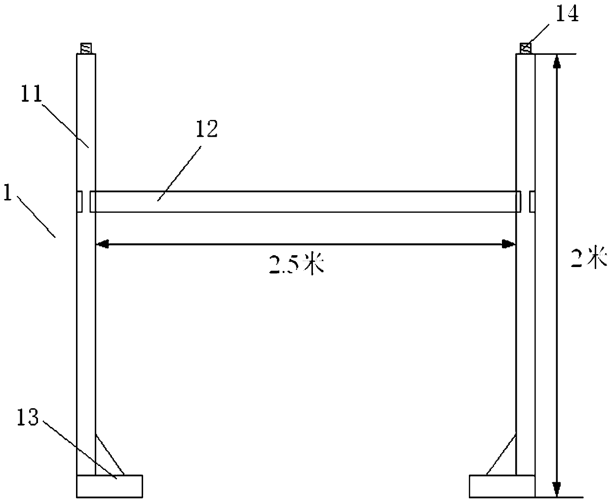 Position adjusting device for cable conveyor for cable laying