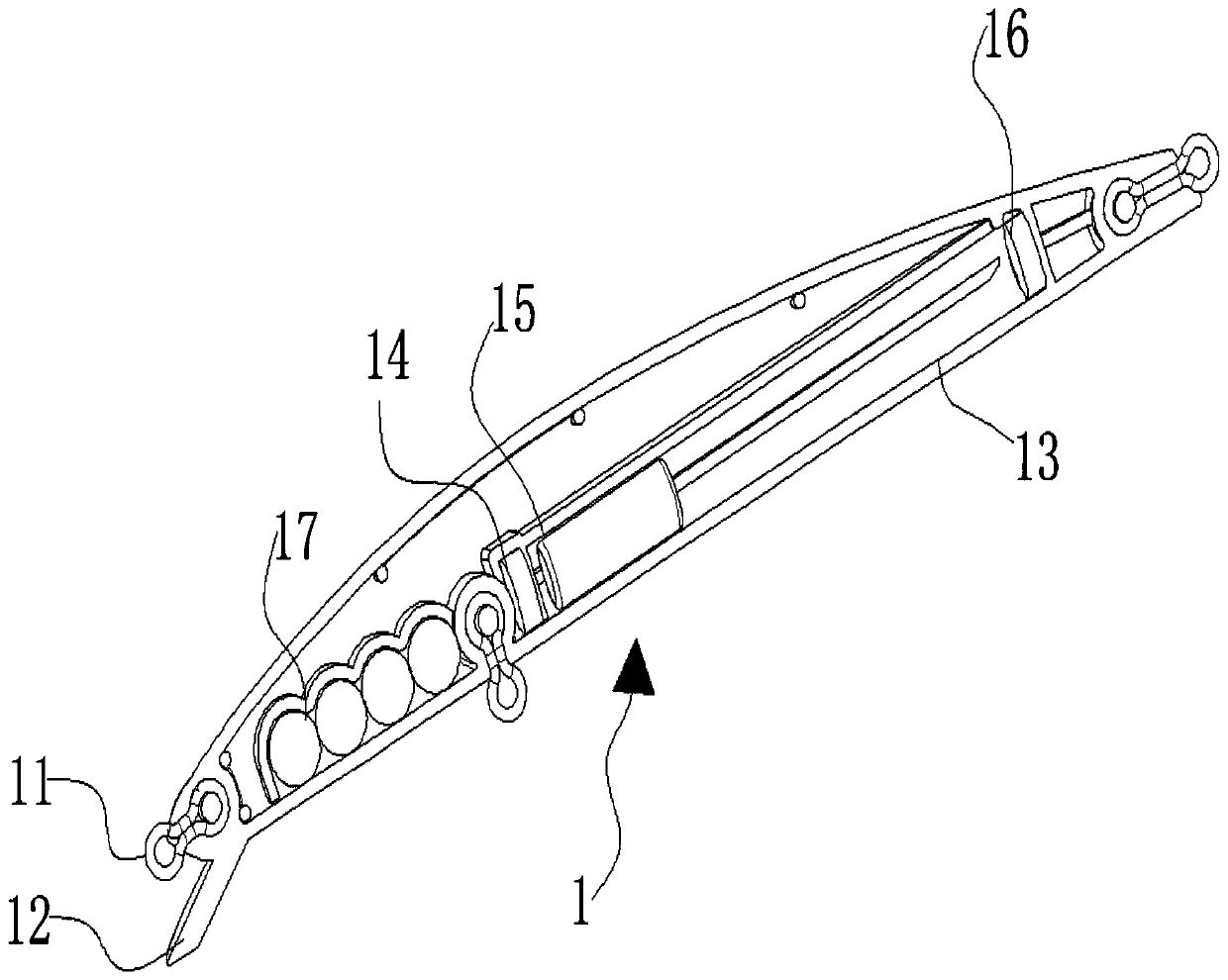 Magnetic impact type gravity center transfer system