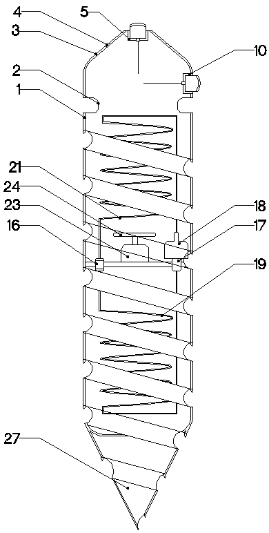 Self-cooling industry mechanical drill bit