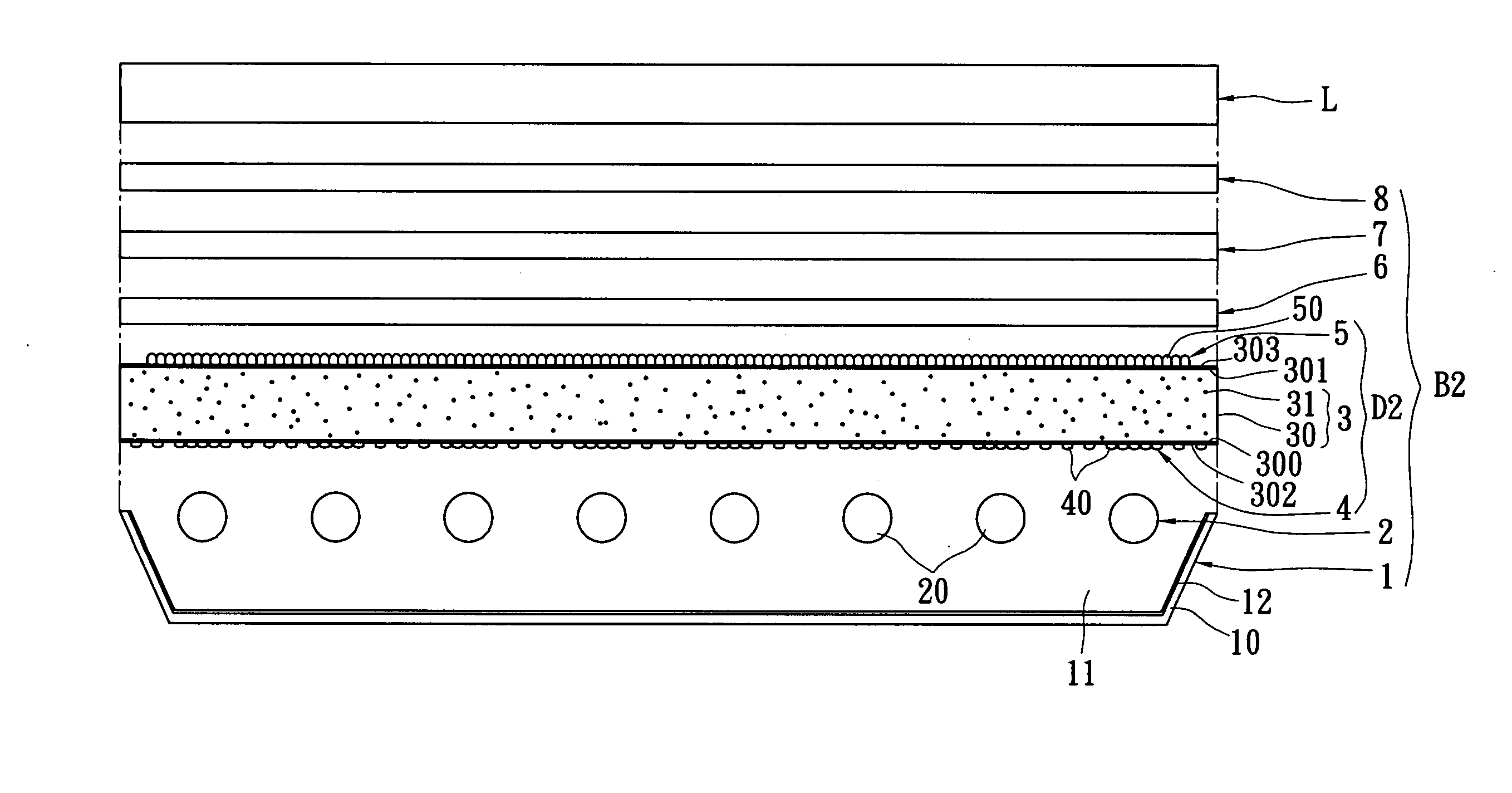 Compound diffusion plate structure, backlight module, and liquid crystal display