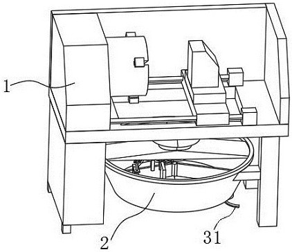 A CNC machine tool for automatically cleaning waste