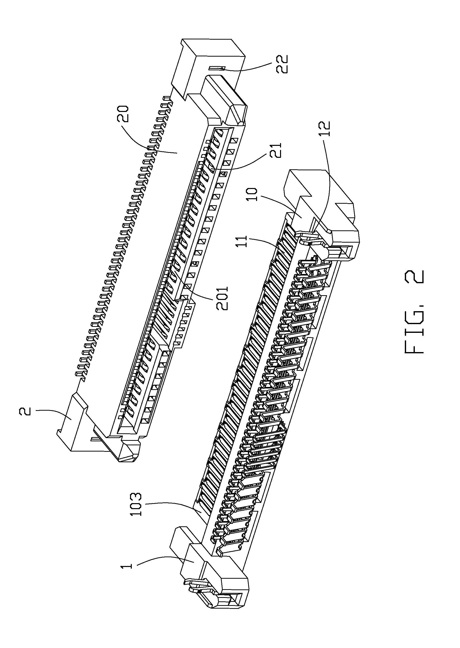 Electrical connector with two grounding bars