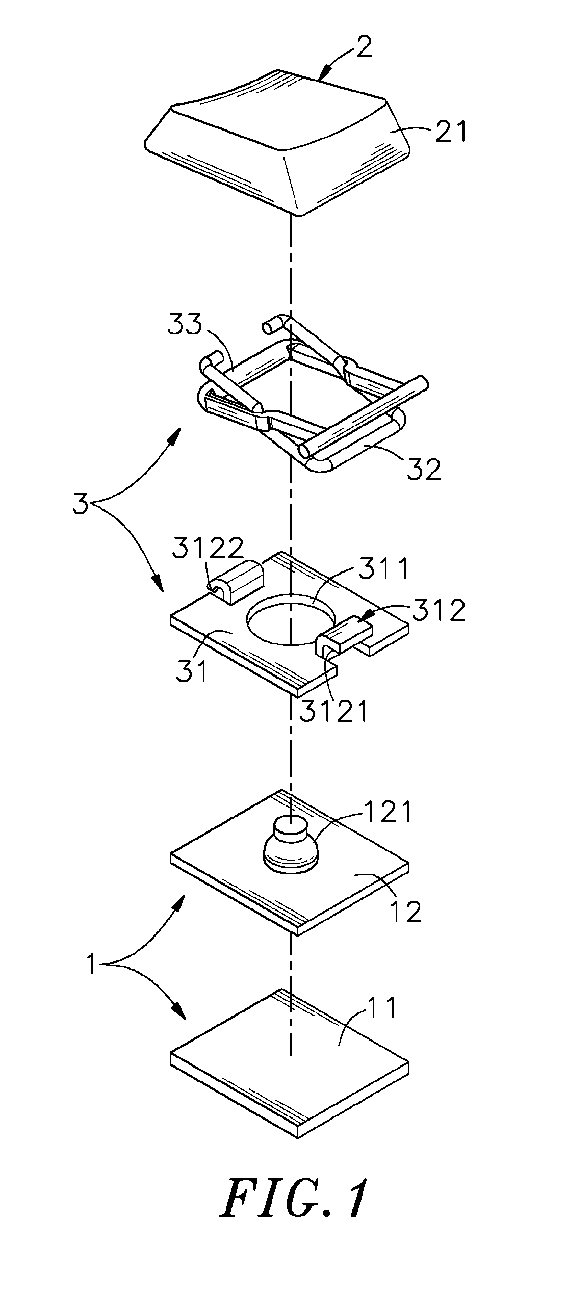 Key switch structure for input device