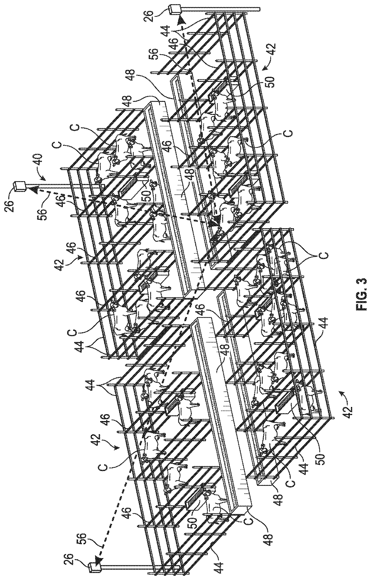 System and Method for Animal Location Tracking and Health Monitoring Using Long Range RFID and Temperature Monitoring