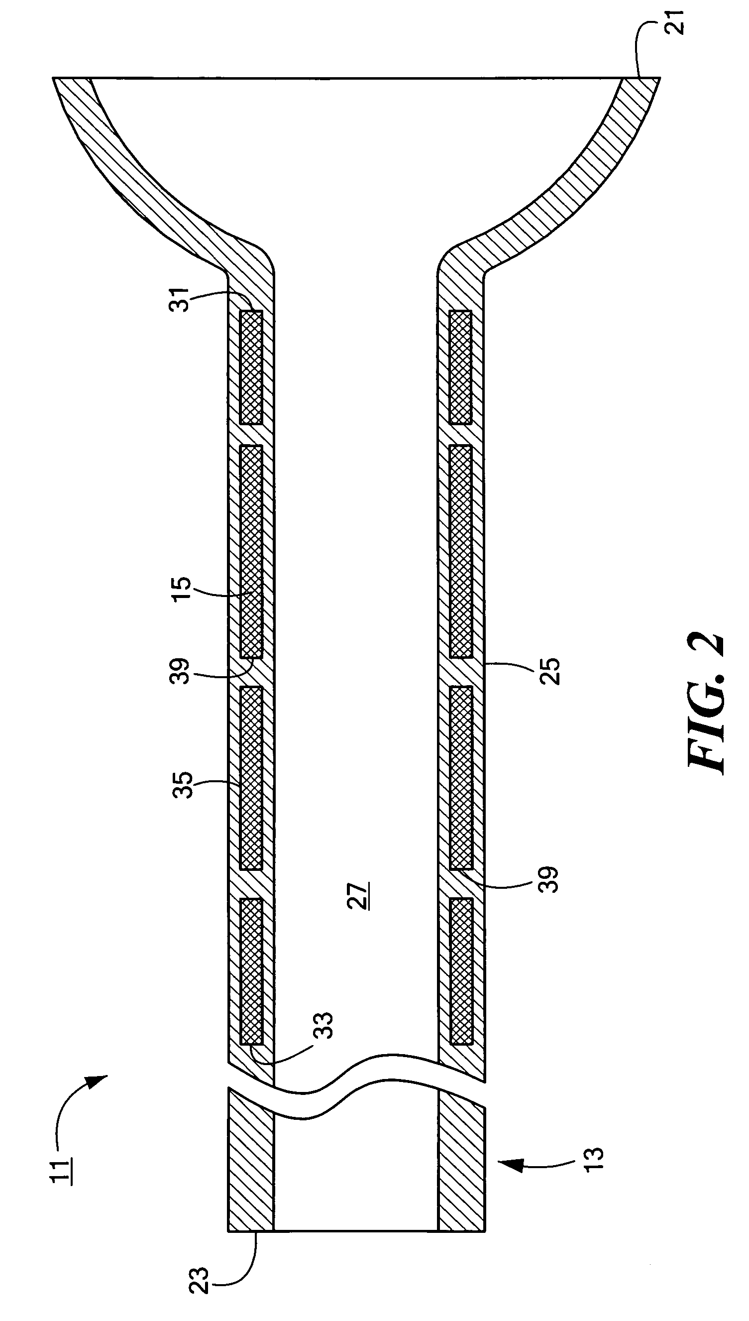 Catheter assembly with increased torsional stiffness