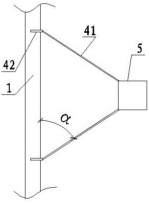 Built-in stand type cast-in-place reinforced concrete pillar and construction method