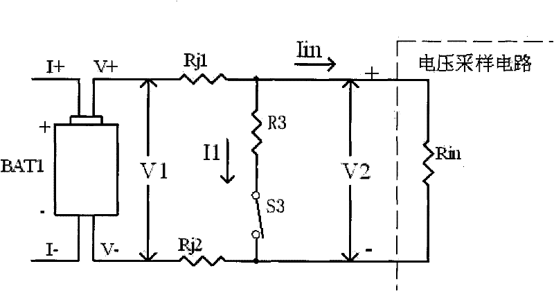 Method for detecting poor contact of battery voltage testing terminals