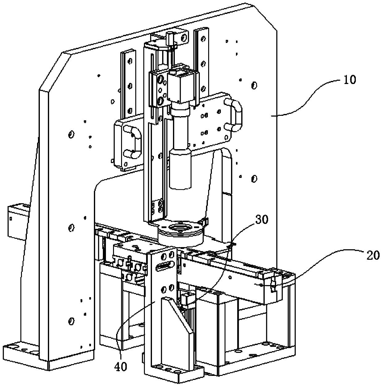 Device for high-speed detection of small hole of cartridge shell body