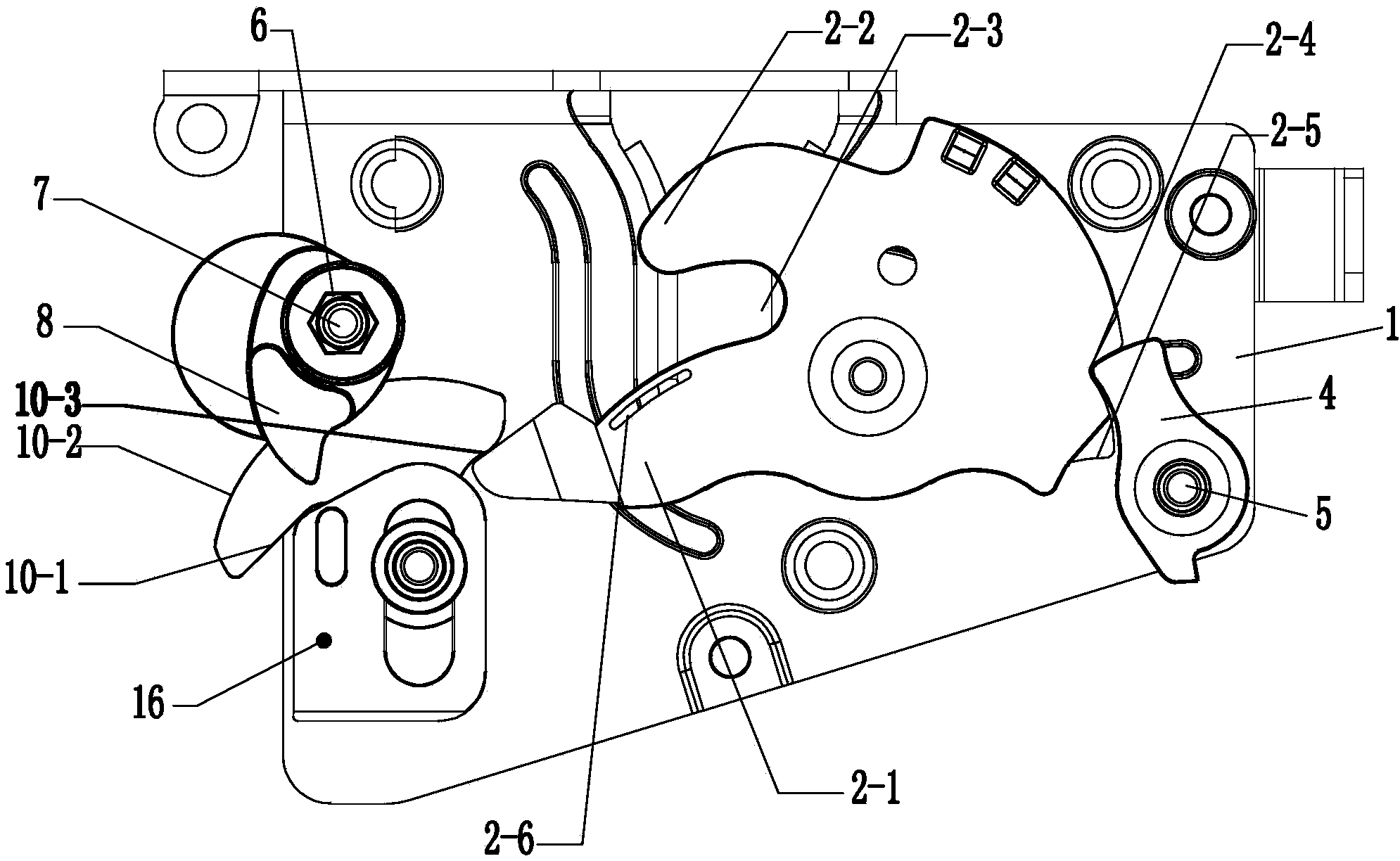 Side door lock transmission mechanism