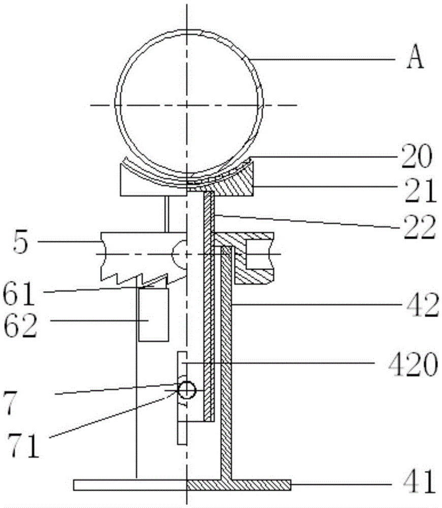 Pipeline support device and supporting tools