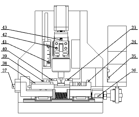 In-situ indentation mechanical testing device based on tensile compression and fatigue combined load mode