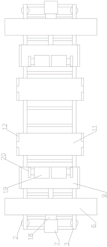 Large-space commercial vehicle frame turning-over device