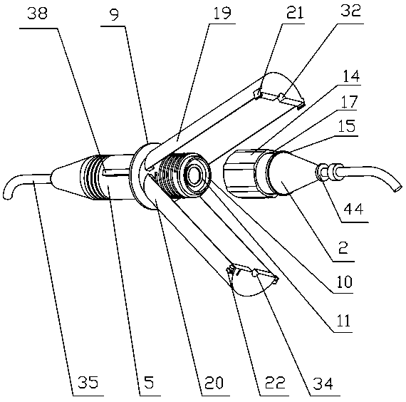 Transformer station communication optical cable connector