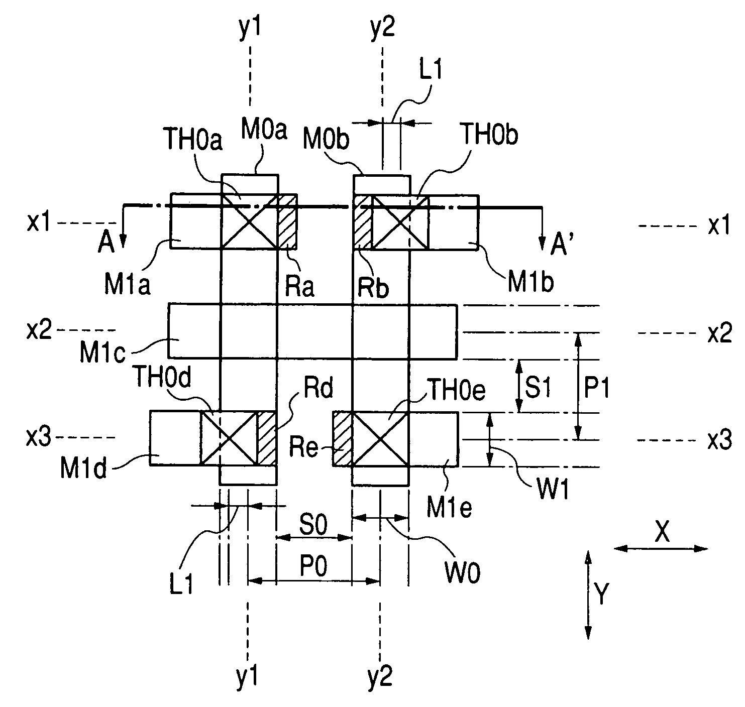 Semiconductor device with improved wiring arrangement utilizing a projecting portion and a method of manufacturing the same