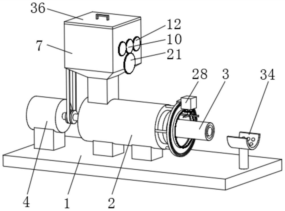 Novel plastic extruding machine with high product forming rate for manufacturing PVC (Polyvinyl Chloride) pipeline and method