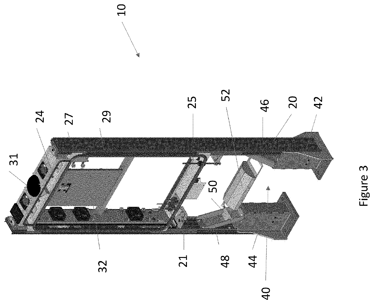 Housing assembly for an integrated display unit