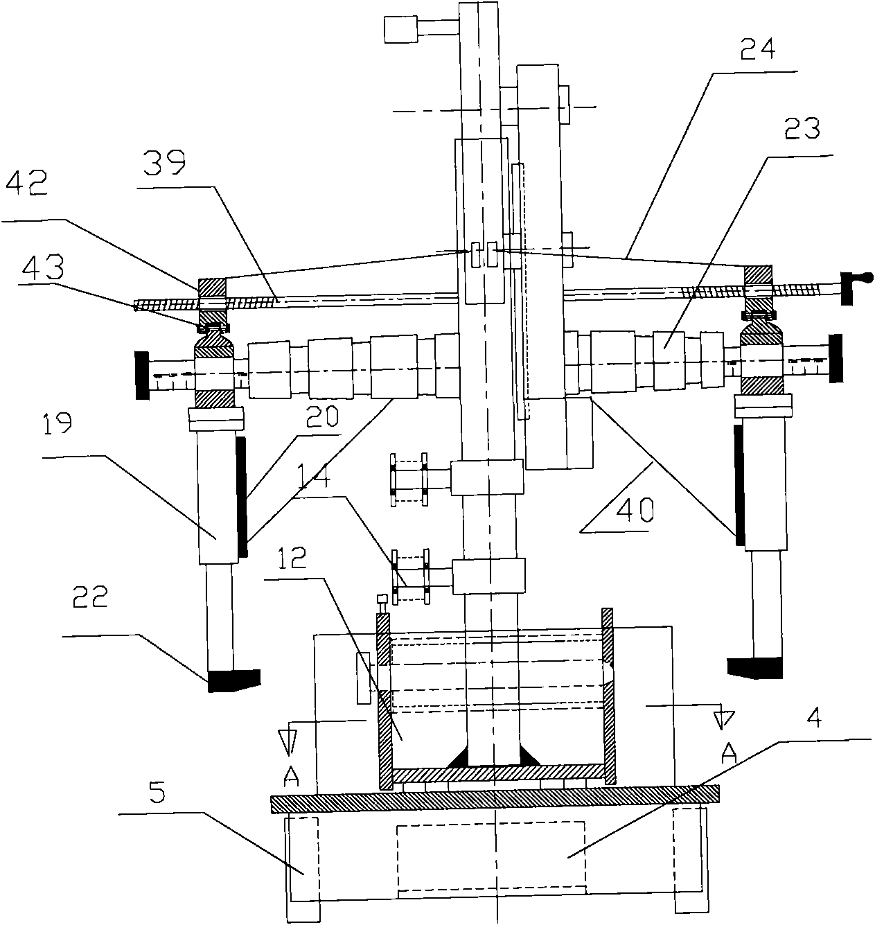 Hot rolled steel coil taping device