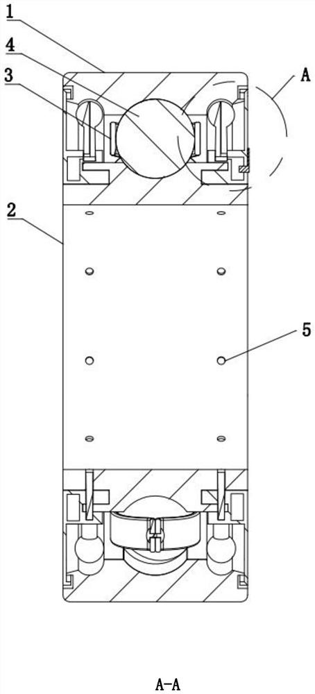 An anti-deformation and dust-proof deep groove ball bearing