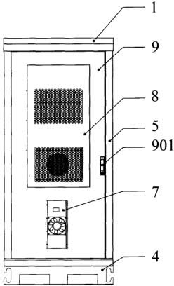 Assembled cabinet for outside communication