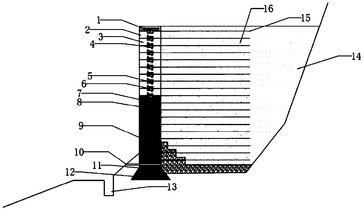 A shock-absorbing panel-assembled reinforced soil retaining wall and its construction method