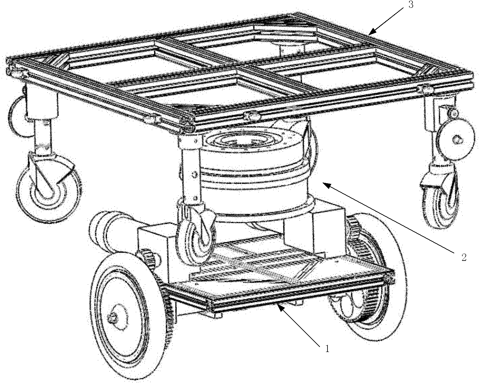 Omnidirectional mobile device for electric wheelchair