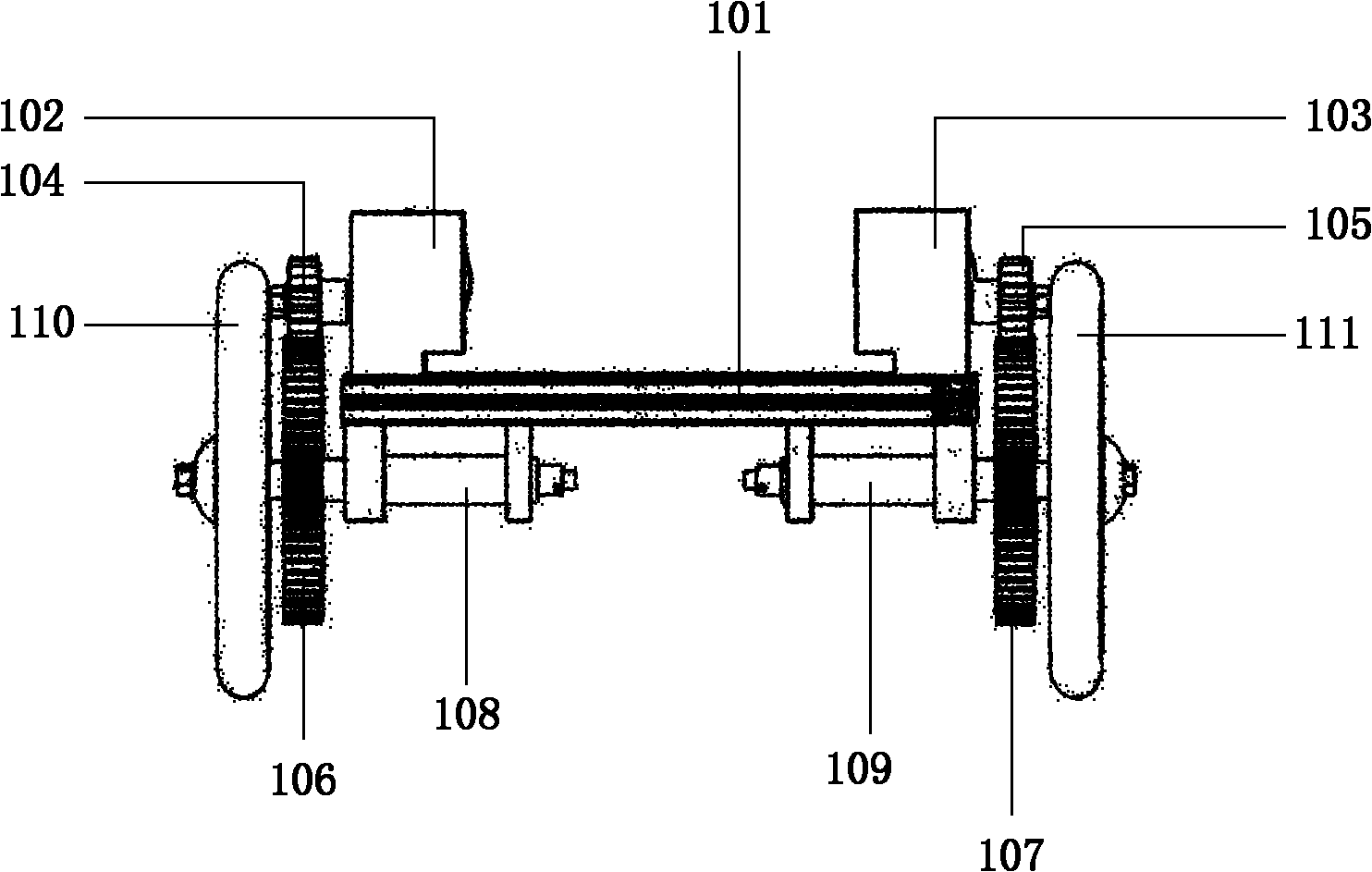 Omnidirectional mobile device for electric wheelchair