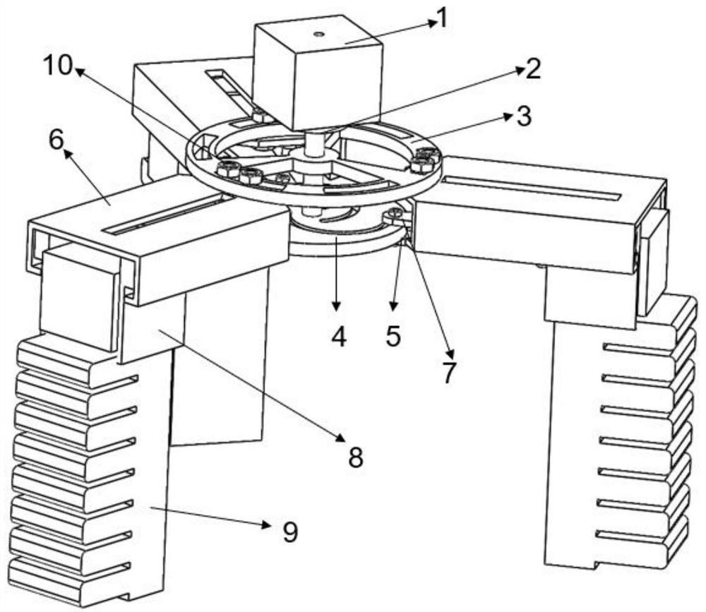 Soft gripper clamp capable of automatically adjusting spacing