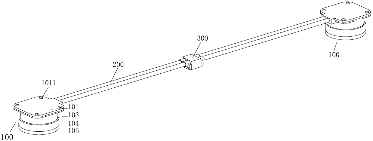 Leveling device of household appliance and washing machine with same