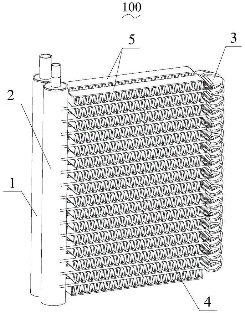 Flat tube, heat exchanger and bending method of flat tube