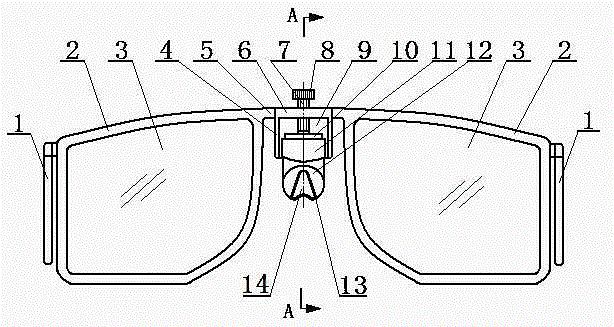 Glasses with integral type nose support