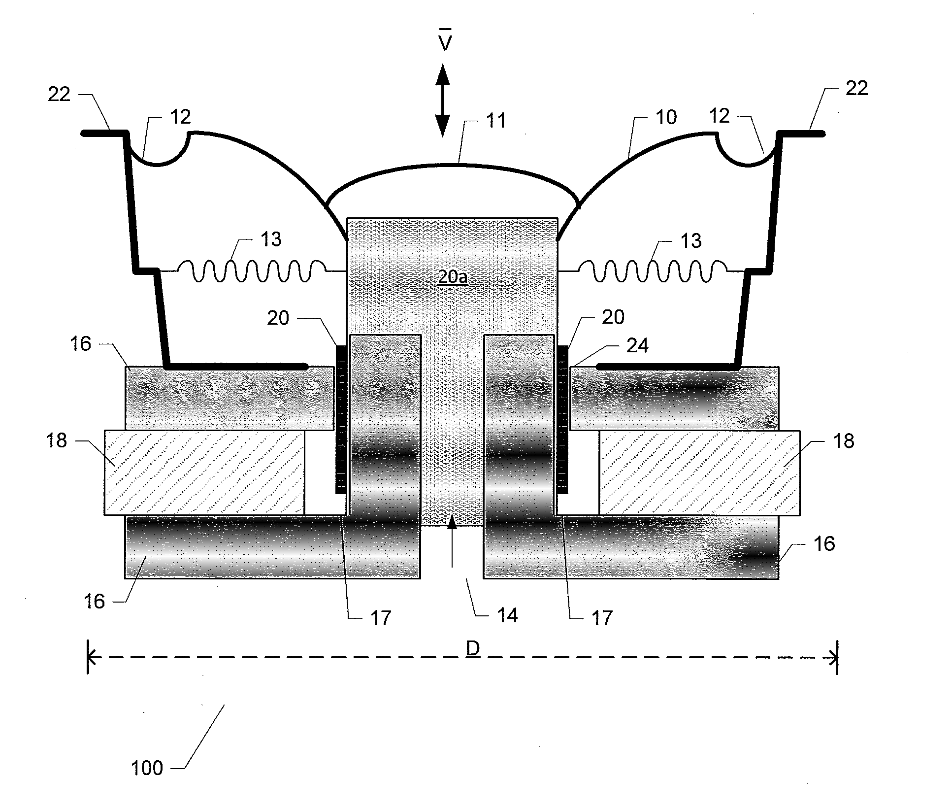 Method and detector of loudspeaker diaphragm excursion