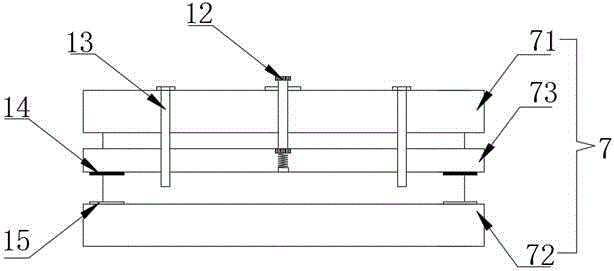 Straight collar sewing template frame matched with stitch moving track of sewing machine for use