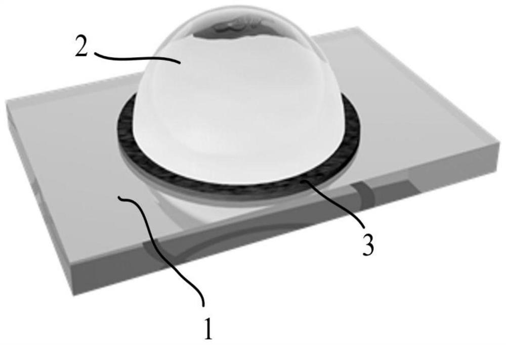 Transfer printing method and device of flexible semiconductor film and liquid drop seal