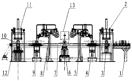 A straight seam automatic welding production line for axle housing body and its control method