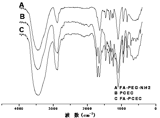 Targeting and slow-release antineoplastic medicine nanoparticle with amphiphilic polyurethane as carrier and preparation method thereof