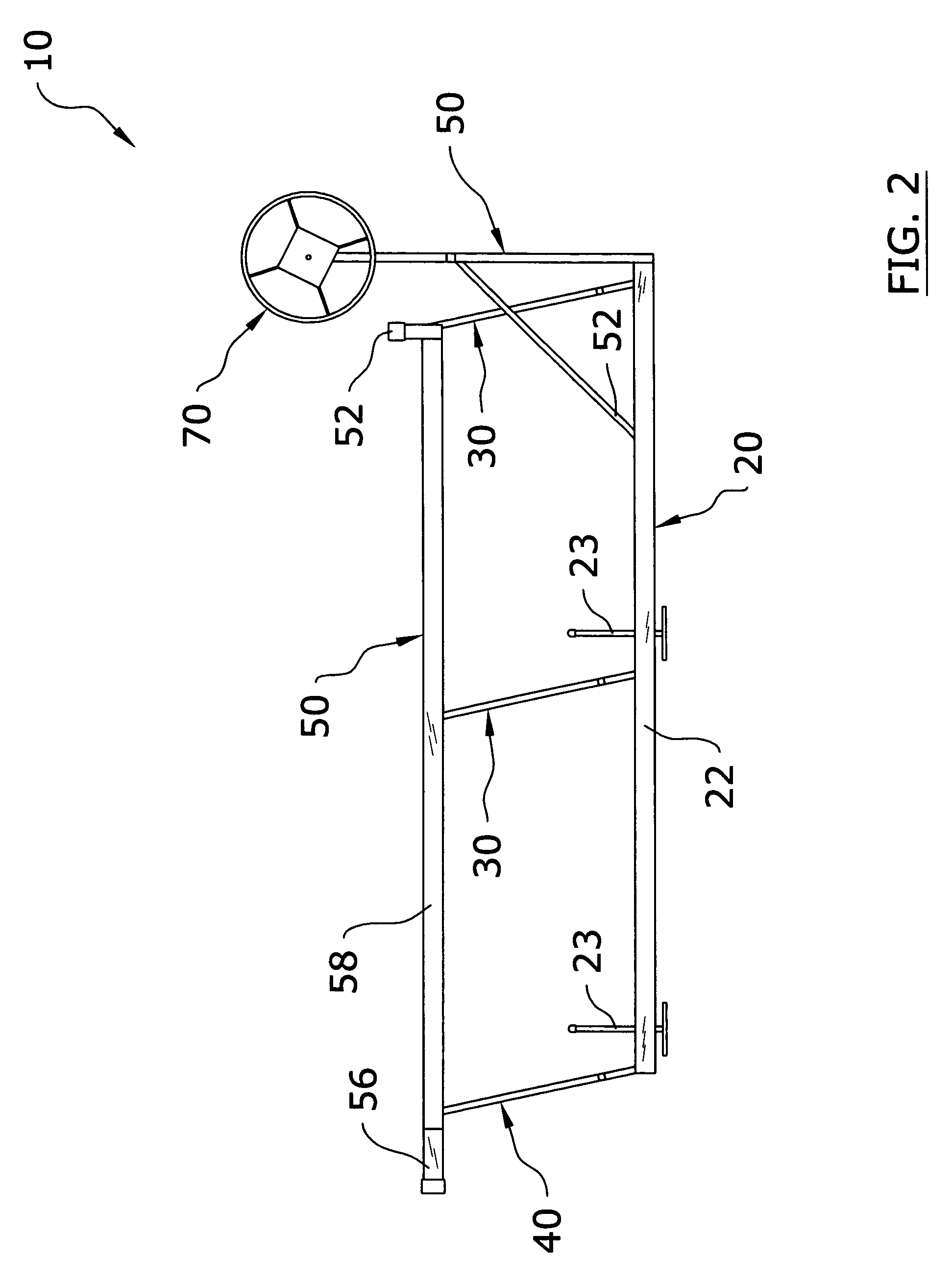 Underdeck pontoon lift system