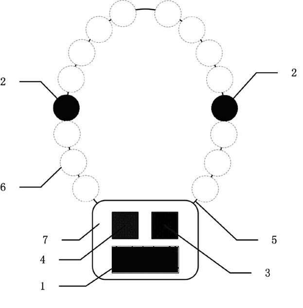 Portable electrocardiosignal detection wireless sensor device