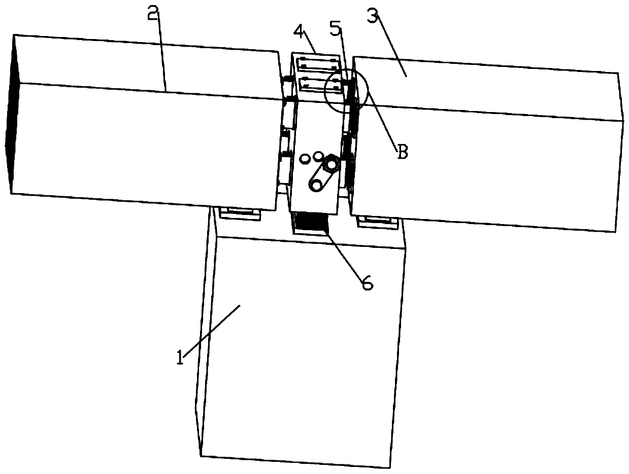 Variable-damping anti-falling beam structure