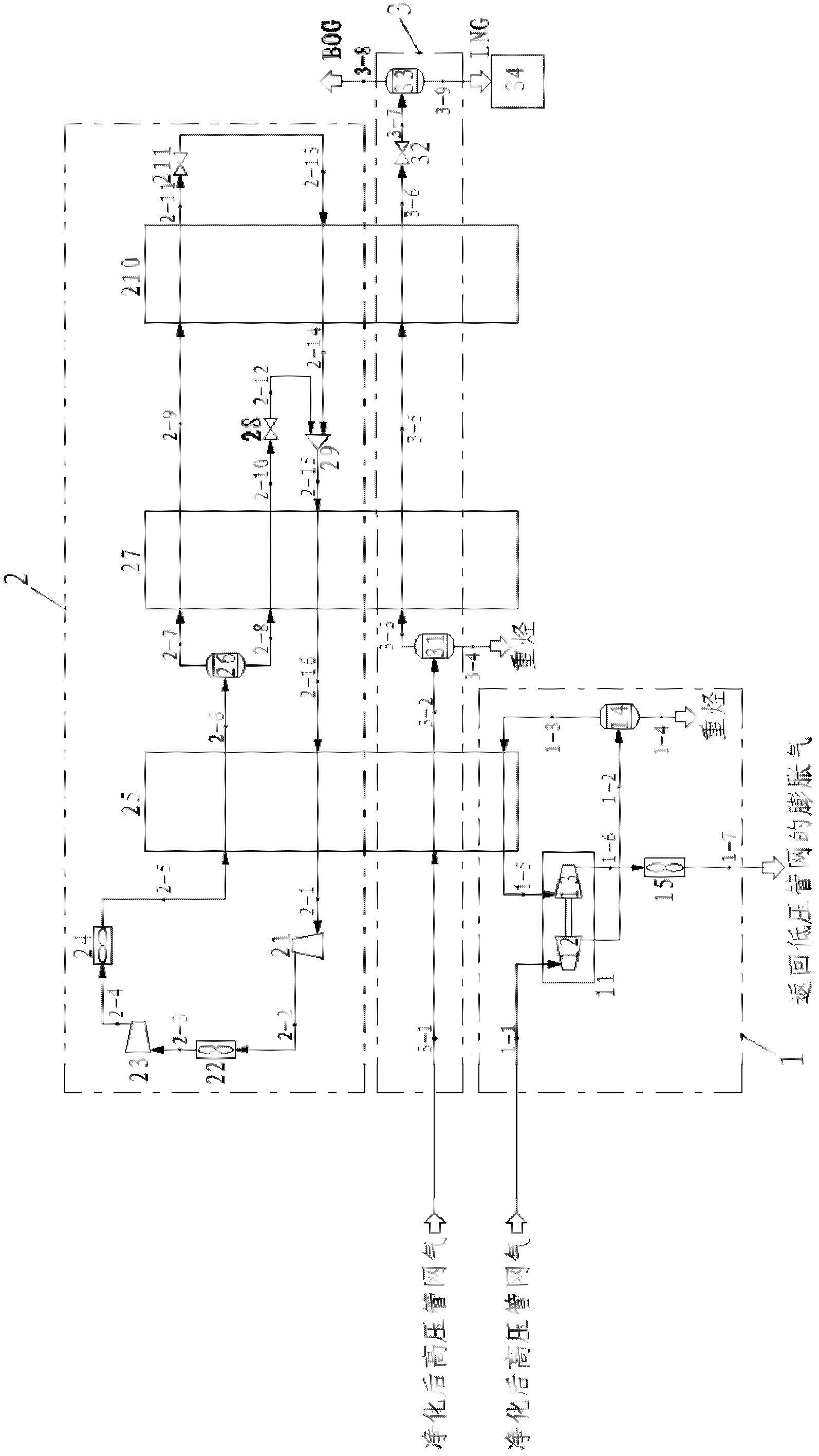 Novel natural gas liquefaction system and natural gas liquefaction method