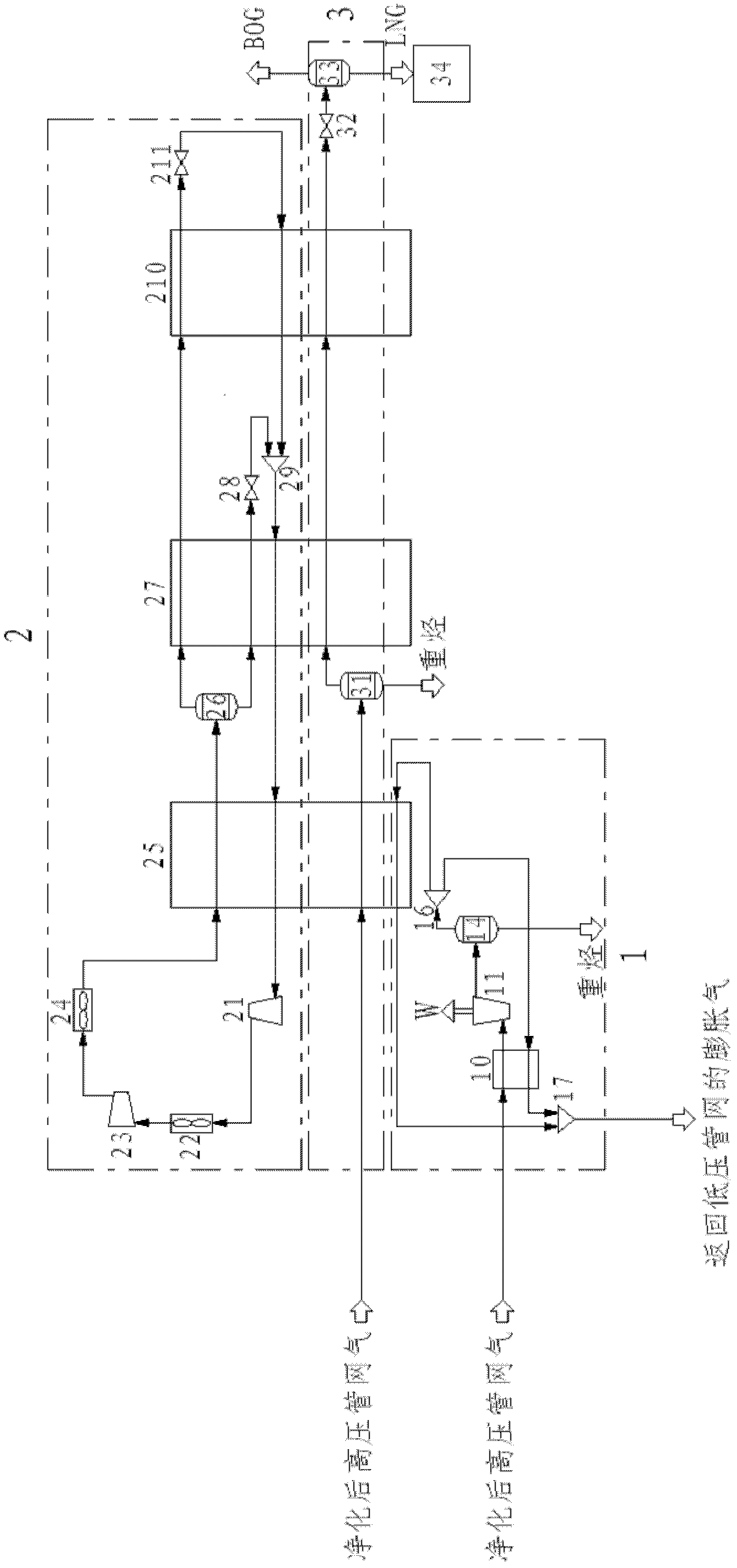 Novel natural gas liquefaction system and natural gas liquefaction method