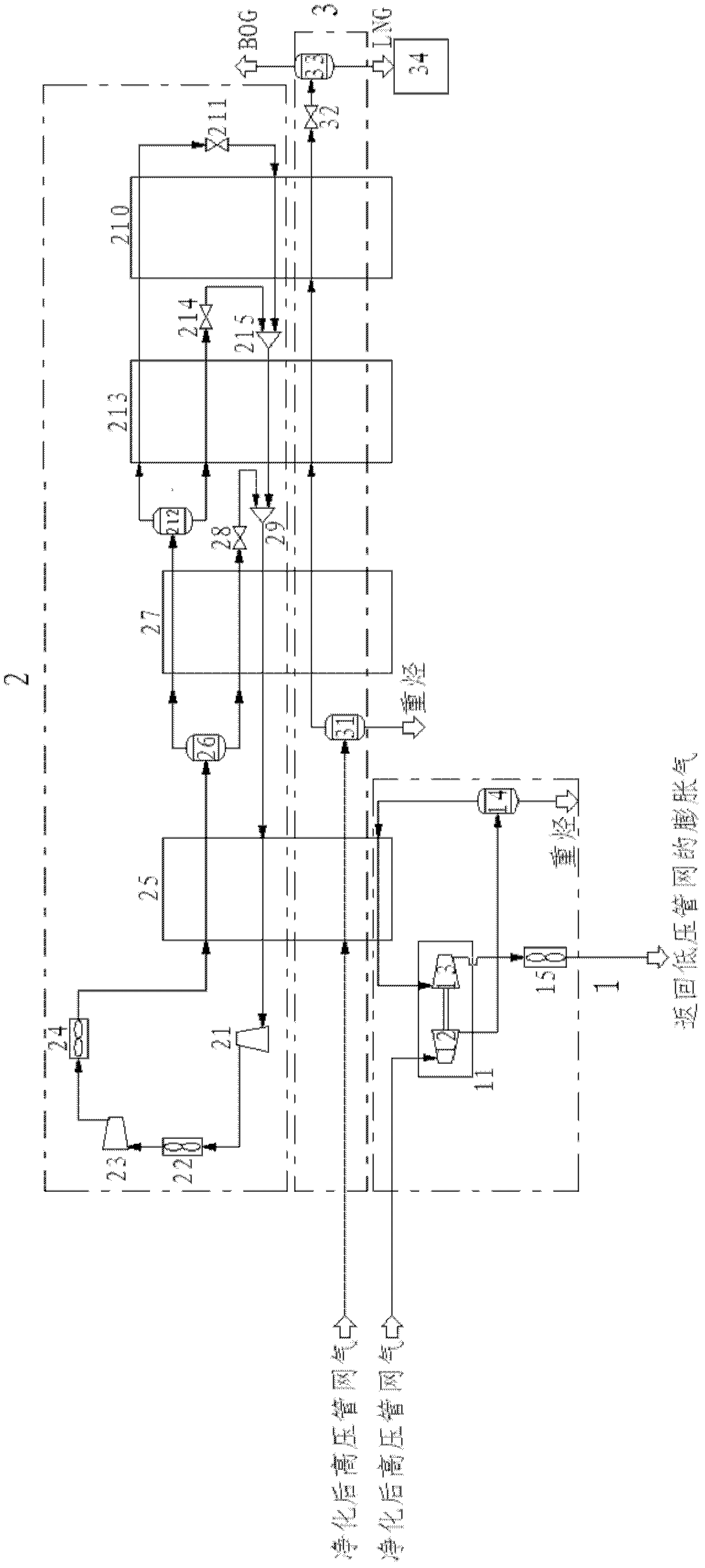 Novel natural gas liquefaction system and natural gas liquefaction method