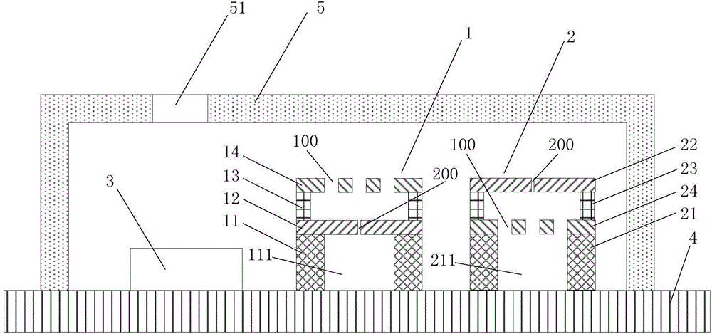 Differential capacitive MEMS (Micro-Electro-Mechanical System) microphone