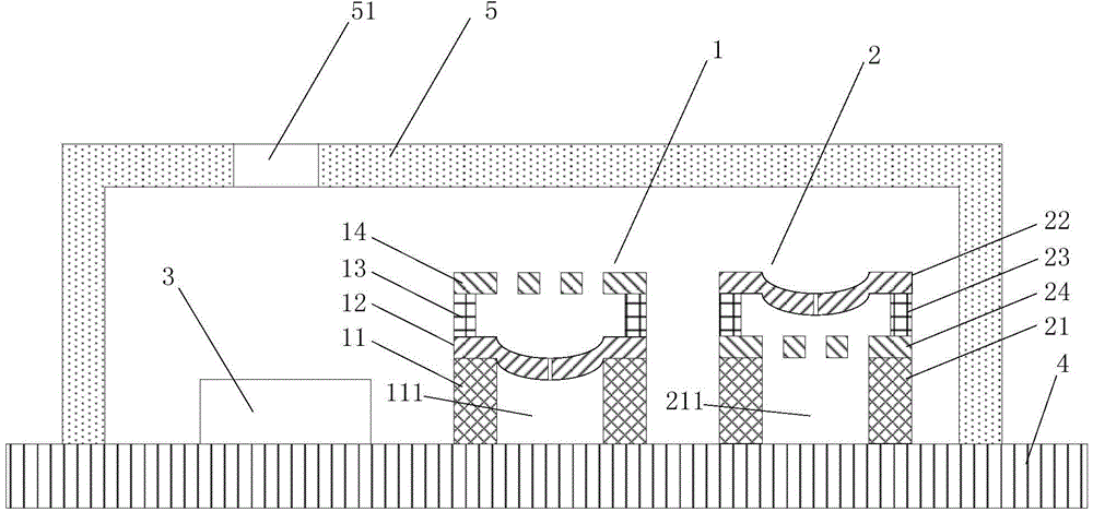 Differential capacitive MEMS (Micro-Electro-Mechanical System) microphone