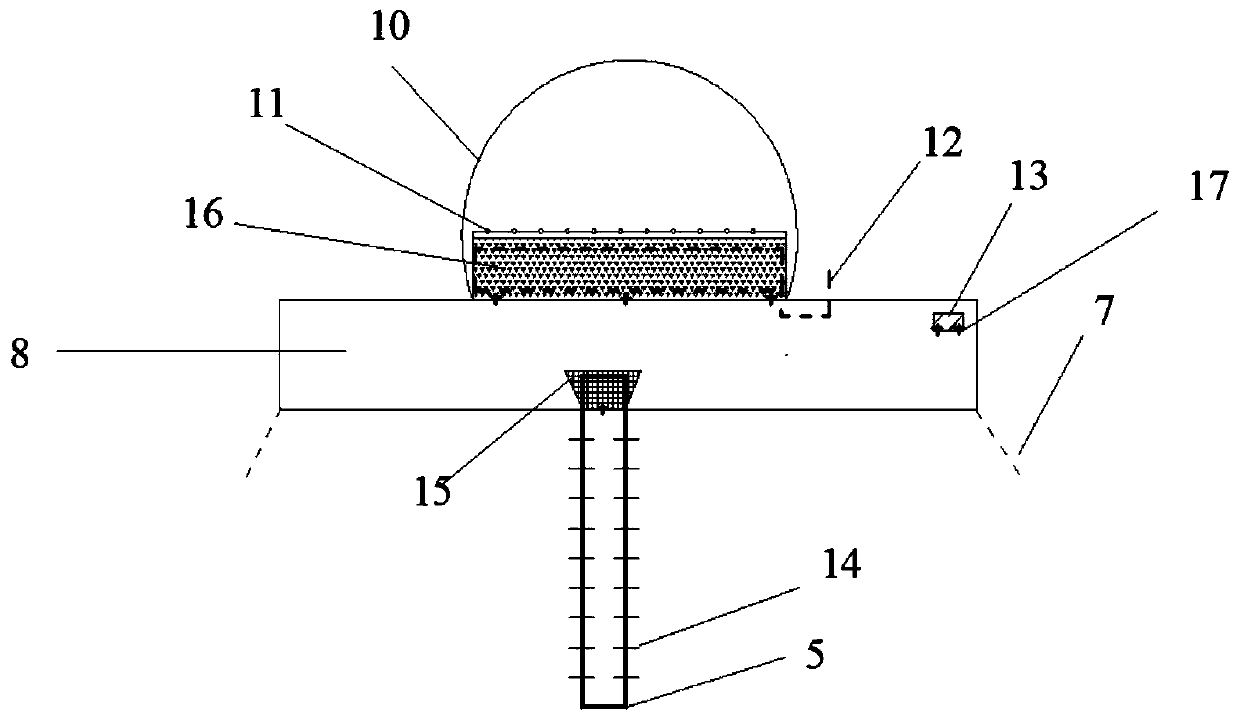 Sinking container positioning and floating device