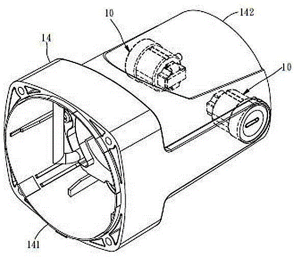 Motor carbon brush assembly with stable brush pressure