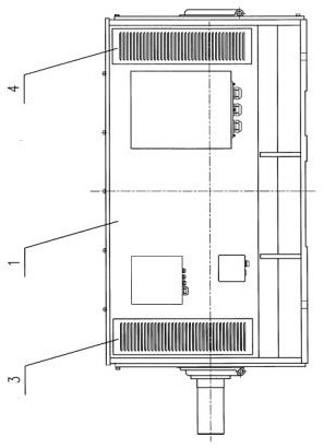 Strong air cooling structure of broadband variable-frequency motor