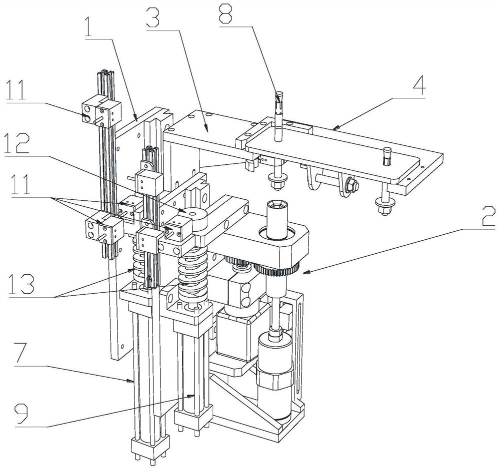 An automatic installation and locking device for fasteners